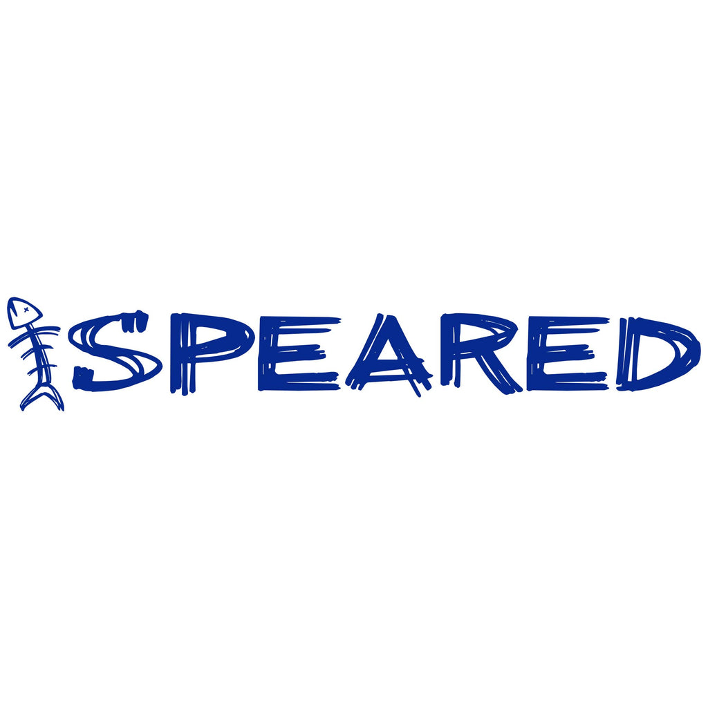 Speared Logo Decal 14"- White