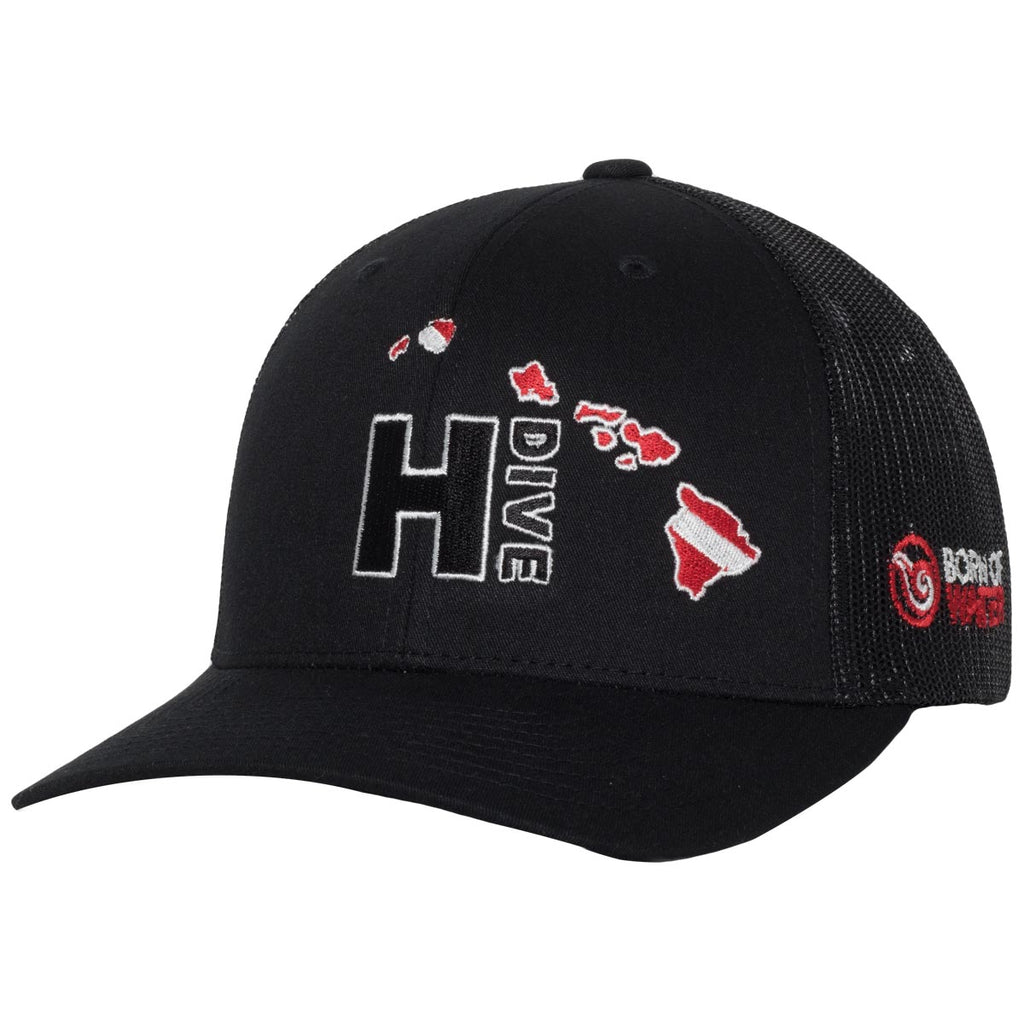 Hawaii Scuba Diver Down Flag Trucker Hat - Dive Flag